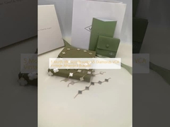 5 braccialetto dell'oro di motivi 18K CONTRO i diamanti VCA Alhambra Bracelet d'annata