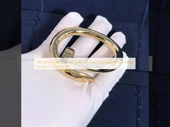 modello For Women ' S di dimensione 17 del braccialetto dell'ONU Clou di 18K Rose Gold Car Tier Juste grande