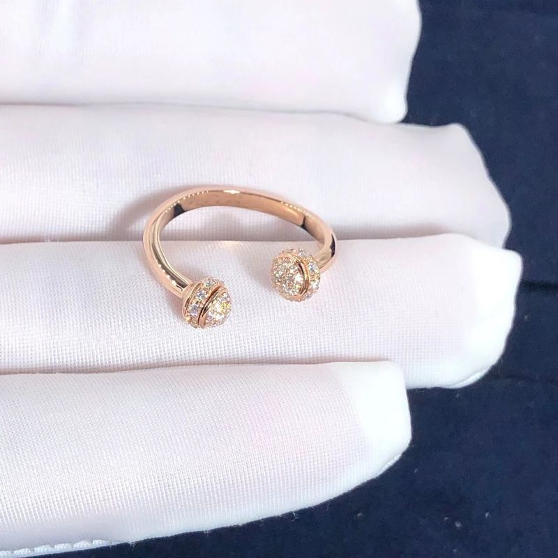 Qualità Possesso Ring In aperto 18K Rose Gold Set With di Piaget 58 diamanti tagliati brillanti fabbrica