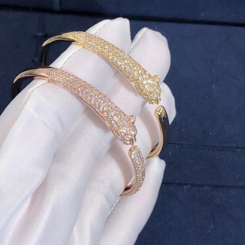 Qualità Braccialetto di qualità superiore di Panthere della fila dell'automobile del braccialetto dell'oro 18K per il regalo della ragazza fabbrica