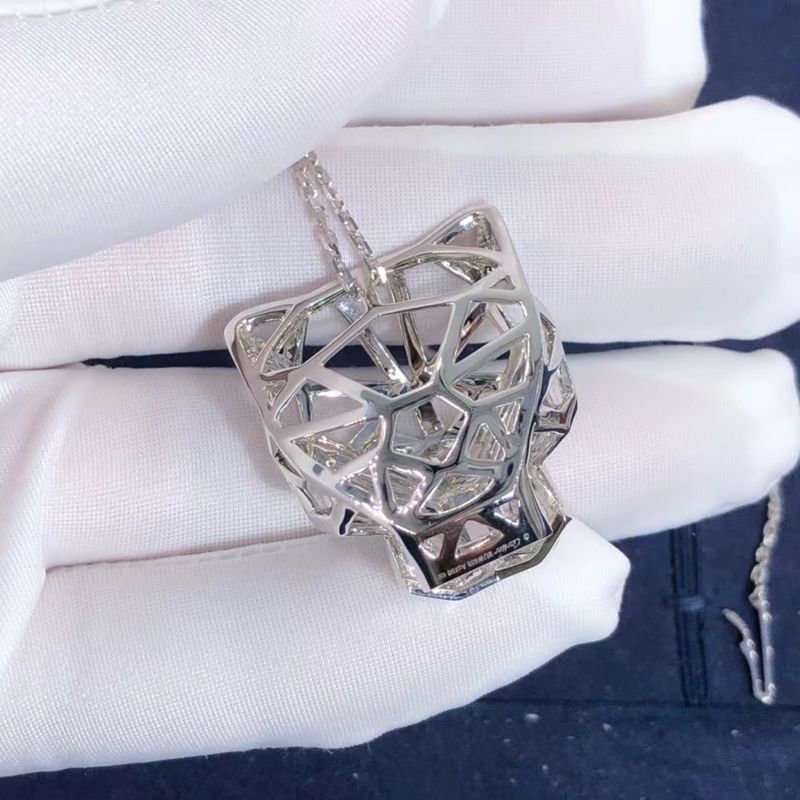 Qualità onyx della collana di Panthere della fila dell'automobile dell'oro bianco 18K CONTRO i diamanti su misura fabbrica