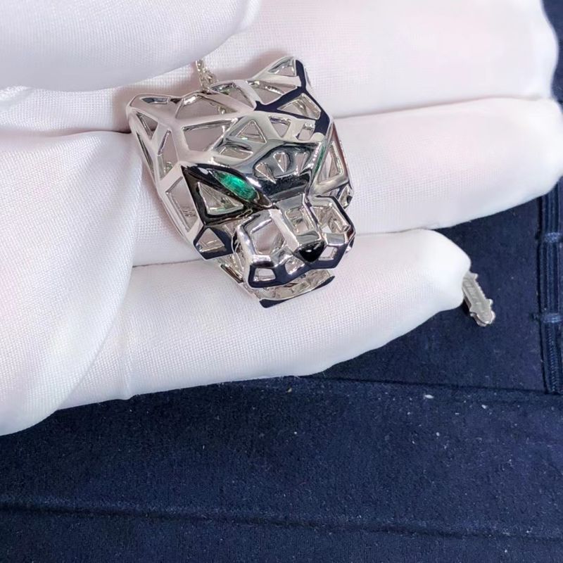 Qualità onyx della collana di Panthere della fila dell'automobile dell'oro bianco 18K CONTRO i diamanti su misura fabbrica