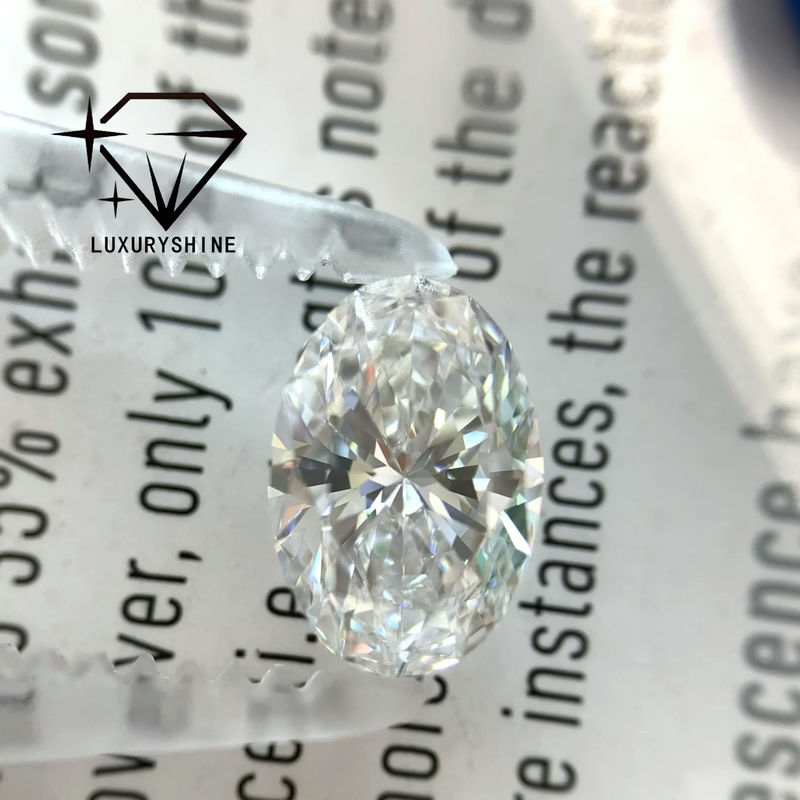 Qualità LuxuryShine 0.1-10CT VS2 Diamante coltivato in laboratorio D-F Colore Bianco Ovale Ottimo Taglio Con Certificato IGI 3EX Pietre tagliate all'ingrosso fabbrica