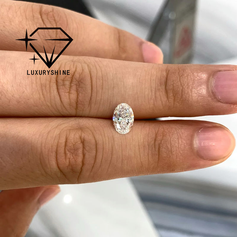 Qualità LuxuryShine 0.1-10CT VS2 Diamante coltivato in laboratorio D-F Colore Bianco Ovale Ottimo Taglio Con Certificato IGI 3EX Pietre tagliate all'ingrosso fabbrica