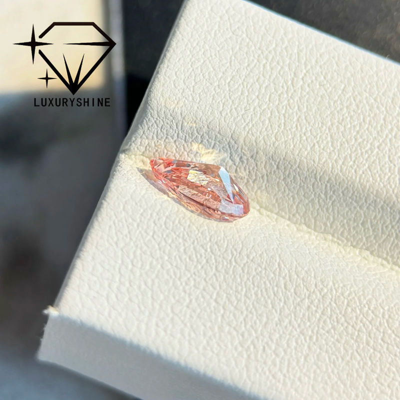 Qualità LuxuryShine 1-15CT Bianco rosa perla tagliata in laboratorio Diamante cresciuto VVS-VS Diamanti sciolti e gioielli da matrimonio e gioielli personalizzati fabbrica