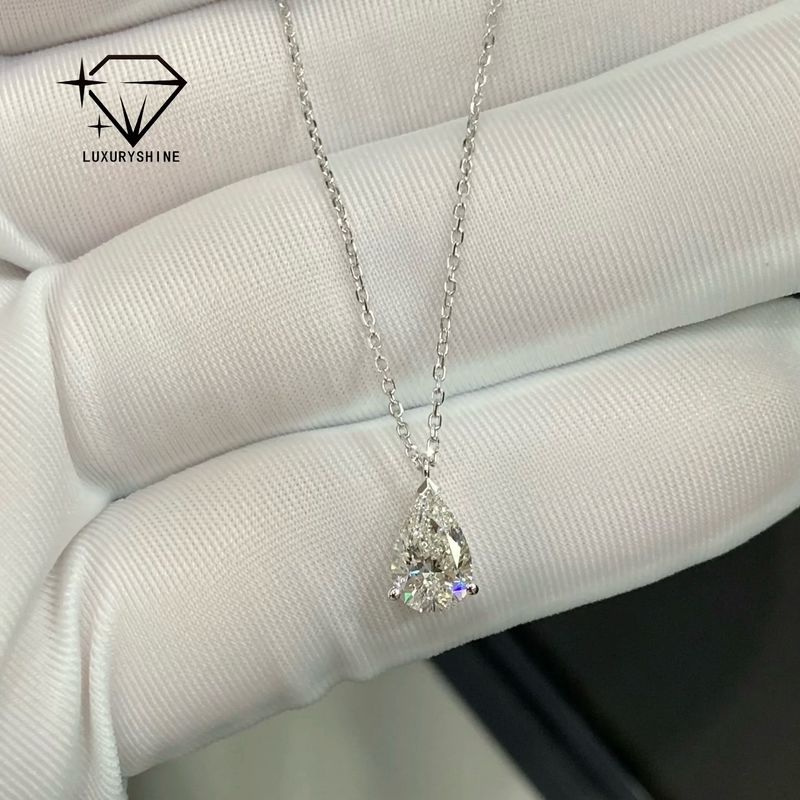 Luxury Diamond Necklace with 18k Rose Gold Plating VS2 Clarity and Excellent Cut for Women