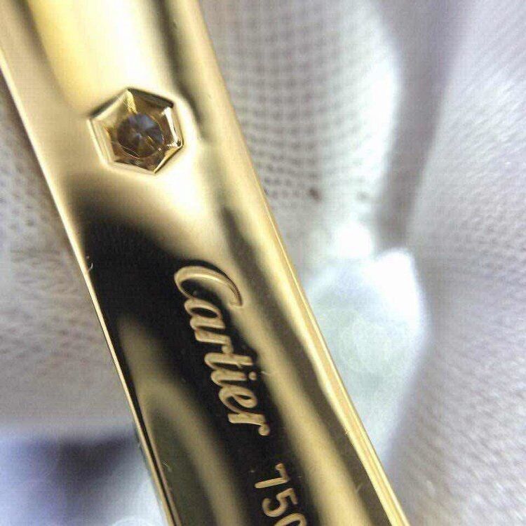Qualità Oro dell'oro giallo Diamonds18k dei diamanti del braccialetto 4 di amore dei gioielli di marca fabbrica