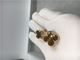 Van Cleef Arpels Vintage Alhambra earrings 18k yellow gold with bois d’amourette