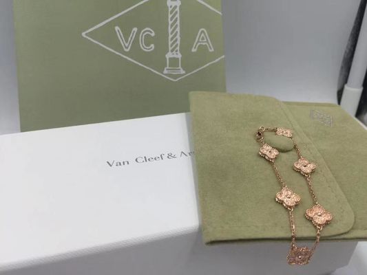 Qualità Van Cleef & Arpels Alhambra Bracelet dolce 6 motivi Rose Gold fabbrica