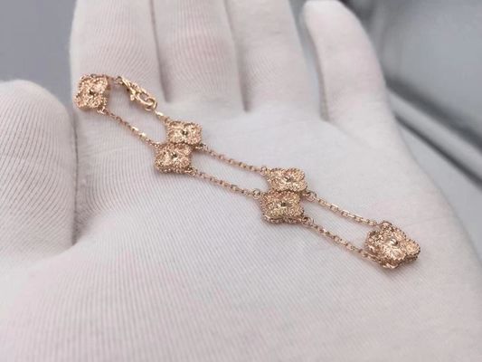 Qualità Van Cleef & Arpels Alhambra Bracelet dolce 6 motivi Rose Gold fabbrica