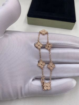 Qualità Van Cleef & Arpels Alhambra Bracelet dolce 6 motivi Rose Gold fabbrica