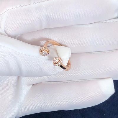 Qualità Possesso Ring In aperto 18K Rose Gold Set With di Piaget 58 diamanti tagliati brillanti fabbrica