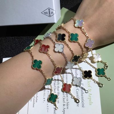 Qualità l'annata dell'oro 18K ha personalizzato i braccialetti Van Cleef & Arpels dell'oro fabbrica