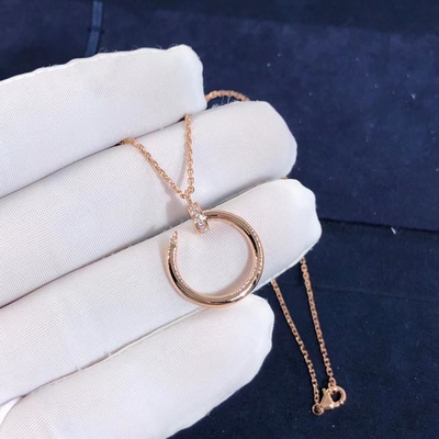 Cartier Juste Un Clou Necklace Real CONTRO la collana dell'oro dei diamanti 18K