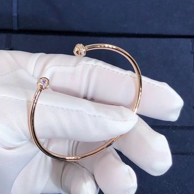 Qualità OEM aperto di ordine del campione di sostegno del braccialetto del braccialetto del possesso di Piaget dell'oro 18K fabbrica