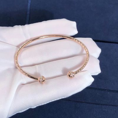 Qualità OEM aperto di ordine del campione di sostegno del braccialetto del braccialetto del possesso di Piaget dell'oro 18K fabbrica