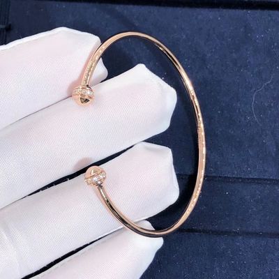 Qualità OEM aperto di ordine del campione di sostegno del braccialetto del braccialetto del possesso di Piaget dell'oro 18K fabbrica
