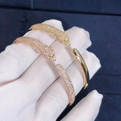 Qualità Braccialetto di qualità superiore di Panthere della fila dell'automobile del braccialetto dell'oro 18K per il regalo della ragazza fabbrica