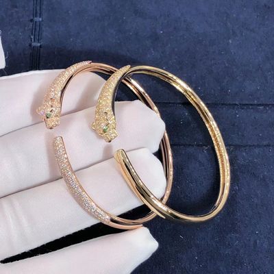 Qualità Braccialetto di qualità superiore di Panthere della fila dell'automobile del braccialetto dell'oro 18K per il regalo della ragazza fabbrica