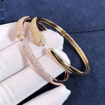 Qualità Braccialetto di qualità superiore di Panthere della fila dell'automobile del braccialetto dell'oro 18K per il regalo della ragazza fabbrica