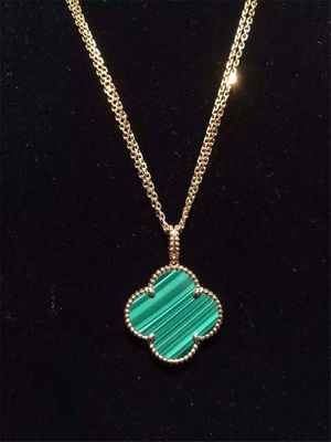 Qualità Motivo lungo magico VCARO3MG00 della collana 1 di Alhambra dei gioielli dell'oro delle ragazze 18K fabbrica