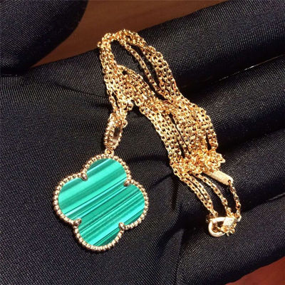 Qualità Motivo lungo magico VCARO3MG00 della collana 1 di Alhambra dei gioielli dell'oro delle ragazze 18K fabbrica