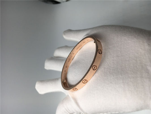 Qualità Braccialetto di lusso B6035617 di amore di Cartier dei gioielli del diamante dell'oro rosa senza diamanti fabbrica