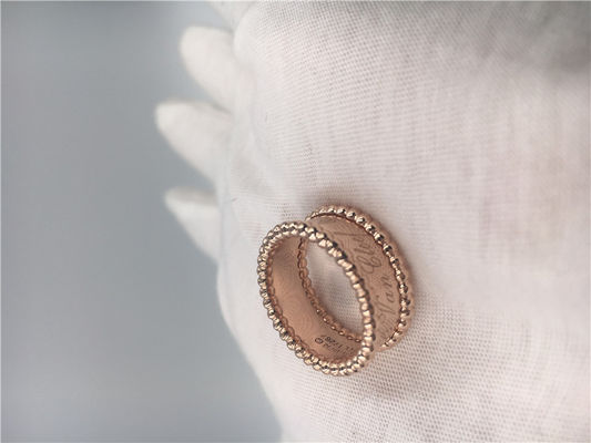Qualità Forma rotonda gialla dell'anello VCARO3Y600 della firma di PerléE dei gioielli dell'indennità dell'oro fabbrica
