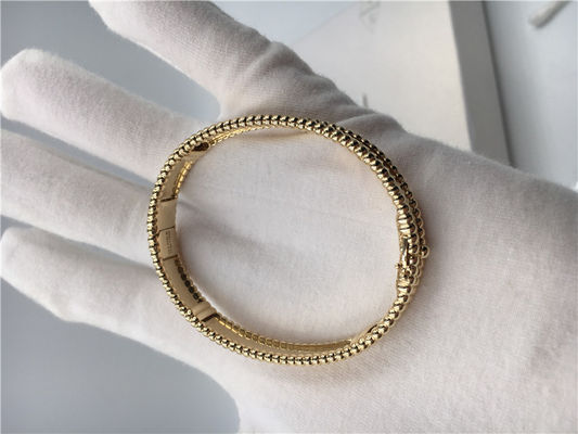 Qualità Modello medio Van Cleef e braccialetto dell'oro giallo VCA del braccialetto della firma di Arpels fabbrica