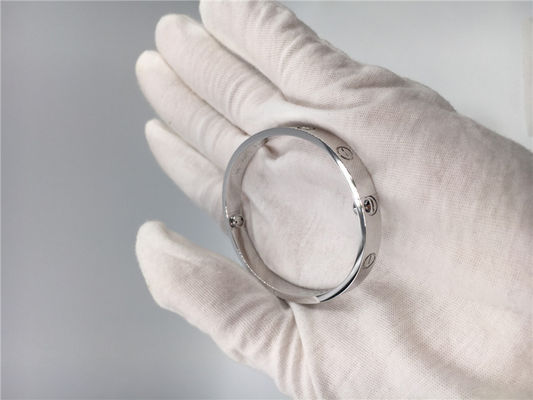 Qualità Oro bianco di lusso del braccialetto 18k di amore dei gioielli di Diamond Jewelry dell'amica fabbrica
