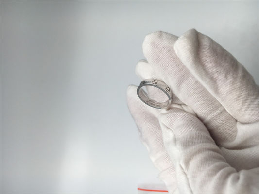 Qualità banda di nozze di lusso bianca di amore dei gioielli dell'oro 18K B4085100 senza diamante fabbrica
