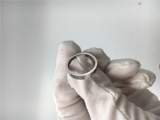 Qualità banda di nozze di lusso bianca di amore dei gioielli dell'oro 18K B4085100 senza diamante fabbrica