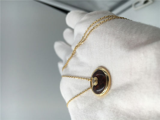 Qualità diamante di carati del pendente 0,09 della collana di 18K Rose Gold Luxury Gold Jewelry fabbrica