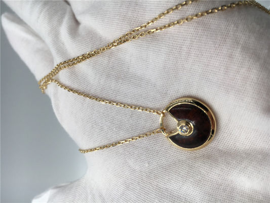 Qualità diamante di carati del pendente 0,09 della collana di 18K Rose Gold Luxury Gold Jewelry fabbrica