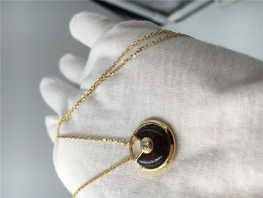 Qualità diamante di carati del pendente 0,09 della collana di 18K Rose Gold Luxury Gold Jewelry fabbrica