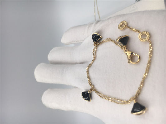 Qualità 18K oro giallo Luxury nero Diva Bracelet Women With Mother della perla fabbrica