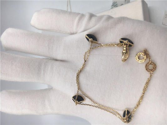 Qualità 18K oro giallo Luxury nero Diva Bracelet Women With Mother della perla fabbrica