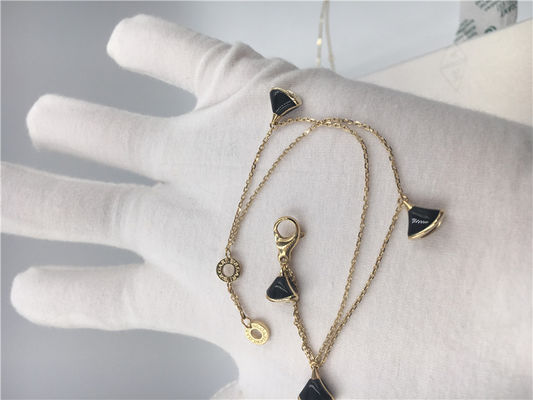 Qualità 18K oro giallo Luxury nero Diva Bracelet Women With Mother della perla fabbrica