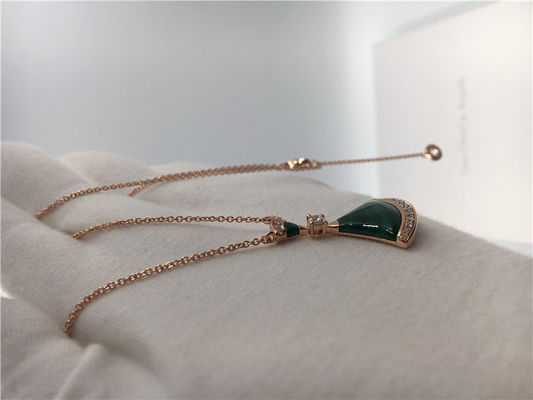 Qualità Collana di sogno CL857473 dei gioielli delle dive di lusso di lusso dei gioielli con malachite/diamanti fabbrica