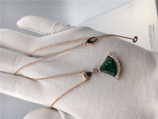 Qualità Collana di sogno CL857473 dei gioielli delle dive di lusso di lusso dei gioielli con malachite/diamanti fabbrica