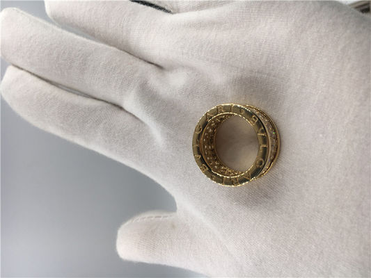 Qualità Bande di nozze degli uomini di lusso dei gioielli, anelli di lusso dei gioielli dell'annata dell'oro giallo 18k con i diamanti fabbrica