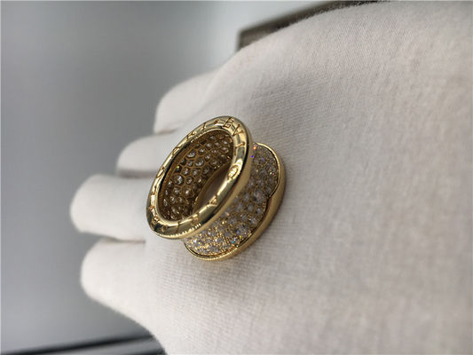 Qualità Bande di nozze degli uomini di lusso dei gioielli, anelli di lusso dei gioielli dell'annata dell'oro giallo 18k con i diamanti fabbrica