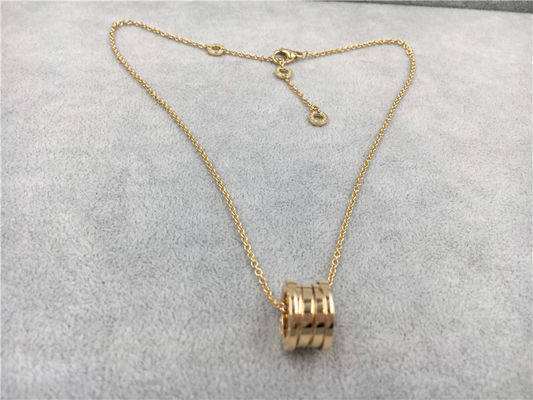 Fashion Classic Lady 18k Gold Chain Necklace Con Pendente 100% fatto a mano