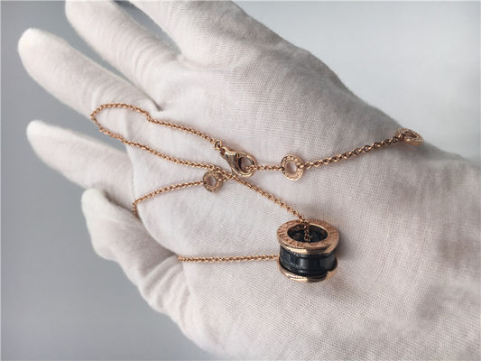 Qualità Oro rosa di lusso dei gioielli B Zero1 Necklace18K del CL855762 delle donne con ceramico nero fabbrica
