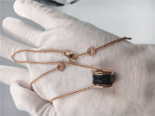 Qualità Oro rosa di lusso dei gioielli B Zero1 Necklace18K del CL855762 delle donne con ceramico nero fabbrica