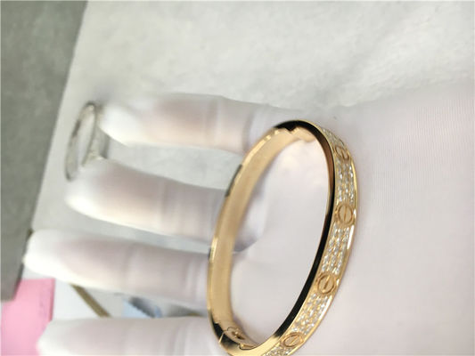 Qualità Oro giallo del braccialetto 18K di amore di Diamond High End Custom Jewelry fabbrica
