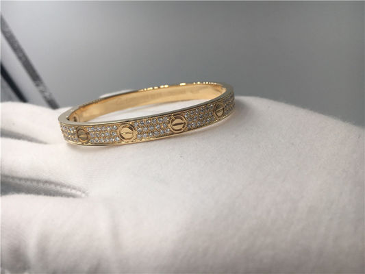 Qualità Oro giallo del braccialetto 18K di amore di Diamond High End Custom Jewelry fabbrica
