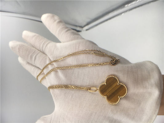 Qualità Collana fatta a mano su ordinazione dell'oro delle signore 18K con Bois D'Amourette/pietra preziosa di Brown fabbrica