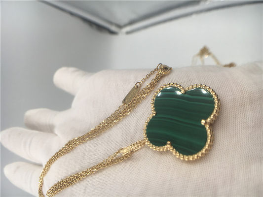 Qualità Nessun elegante fatto a mano magico di Alhambra della collana dell'oro del diamante 18K per la ragazza fabbrica