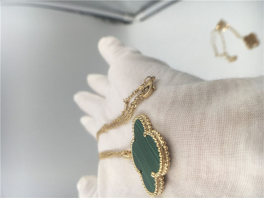 Qualità Nessun elegante fatto a mano magico di Alhambra della collana dell'oro del diamante 18K per la ragazza fabbrica
